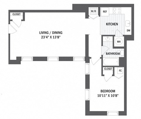 Floor plan at Jack Flats by Windsor, Massachusetts, 02176